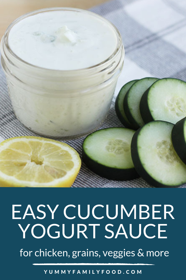 Easy Cucumber Yogurt Sauce for Grains, Meat, Veggies, and More